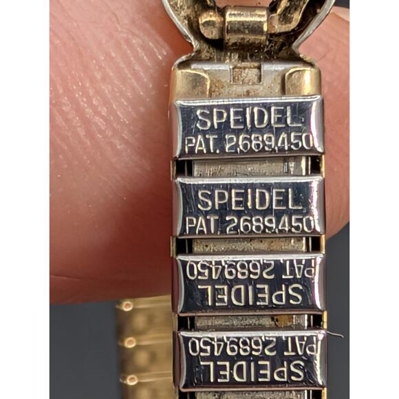 Vintage BENRUS Ladies Watch 17 Jewels Manual Wind RUNNING Gold Tone Speidel Band main image 11